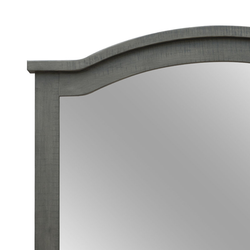 Epes Solid Wood Mirror, Antique Ash
