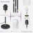 Floor Lamps For Living Room, Modern Floor Lamp With RGB Leds Bulb,Dimmable Floor Lamp With App Control & Remote Control,Tall Reading Lamp For Bedroom, Living Room, Office Lampshade-1554481595