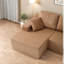 Canapé modulaire en U en velours côtelé 130 pouces Compression