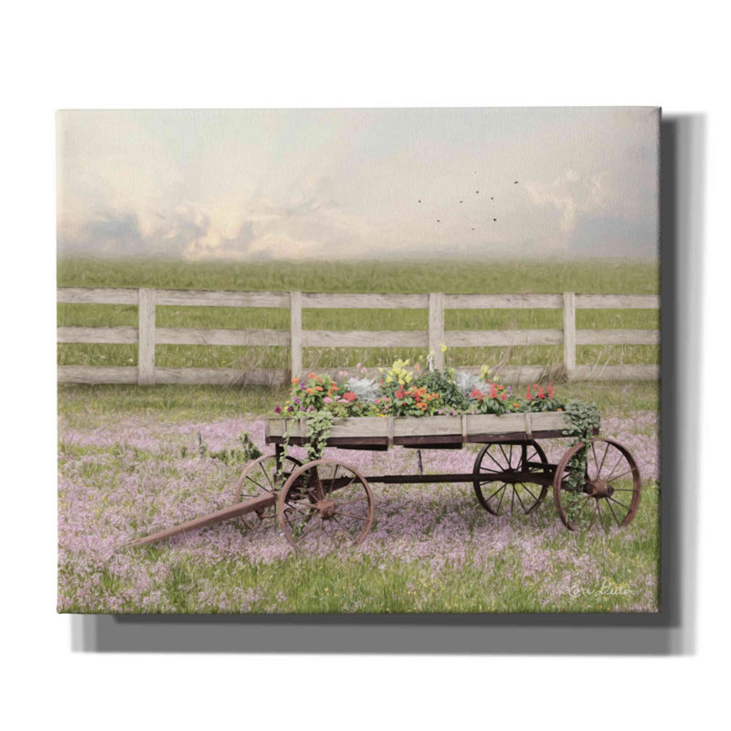 Country Country Wagon par Lori Deiter - Photographie sur toile tendue, H 20 po x l 24 po x P 0,75 po