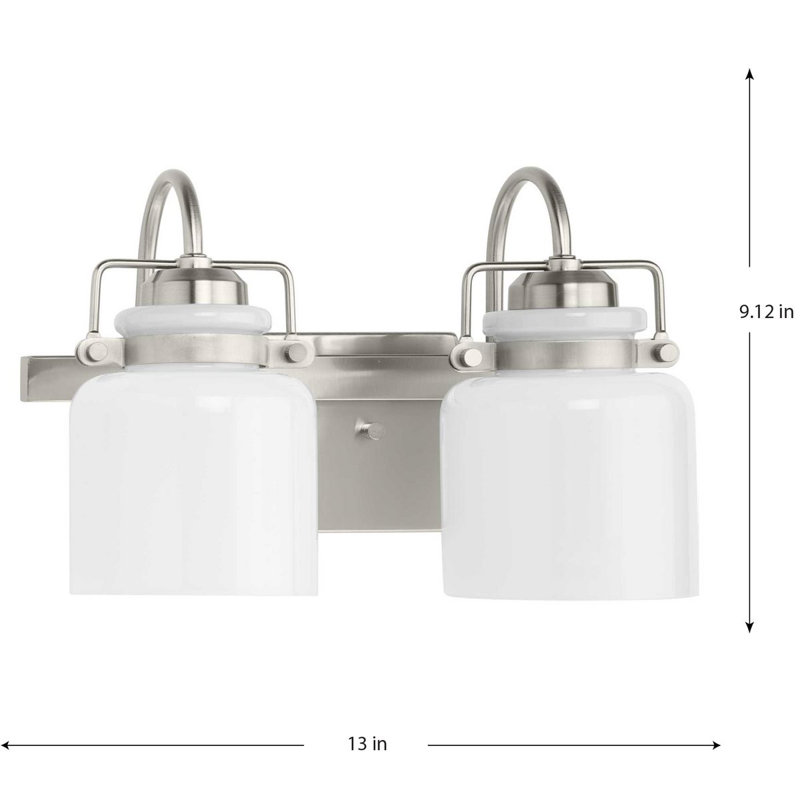 Vandling 2 - Light Dimmable Vanity Light, Brushed Nickel