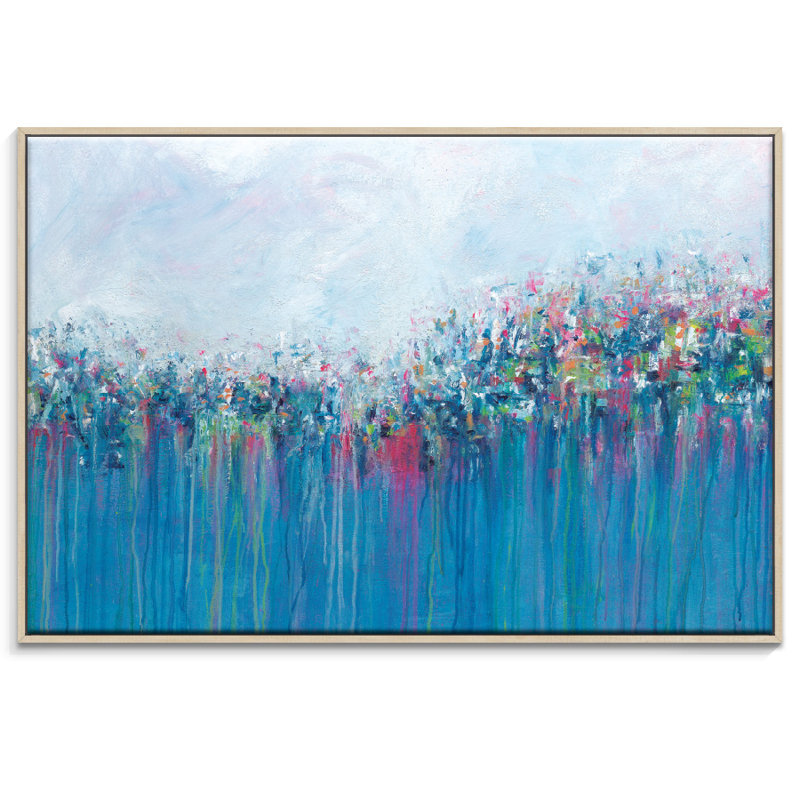 'Jewells' by Gary Butcher Framed Painting on Canvas, 102cm H x 152cm W, Timber