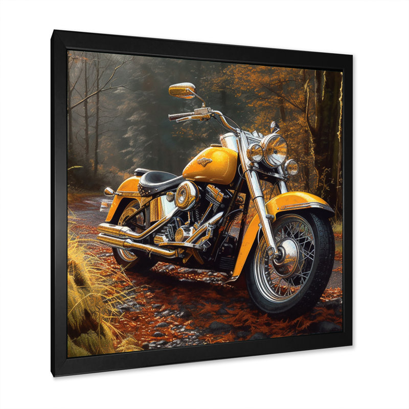 Rukshan Trailblazing Moto Adventure - Imprimé, Cadre photo noir, H 16 po x l 16 po x P 1 po