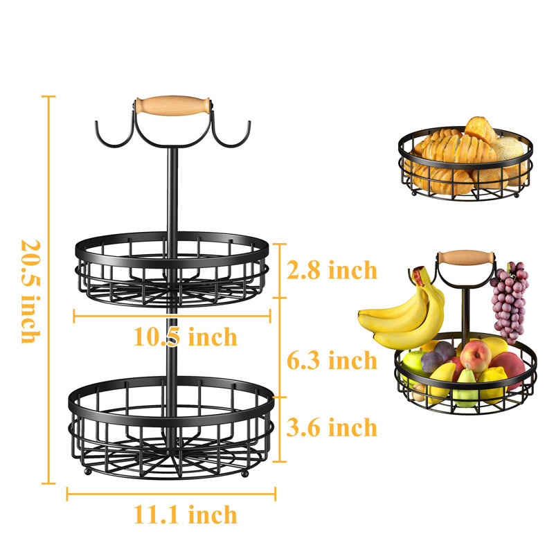 Rangement de légumes à 2 niveaux