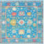 Oushak Oriental Area Rug in Turquoise