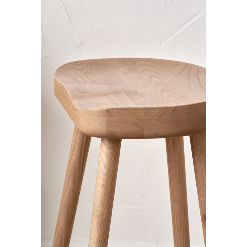 Adhitya Solid Wood Counter Stool