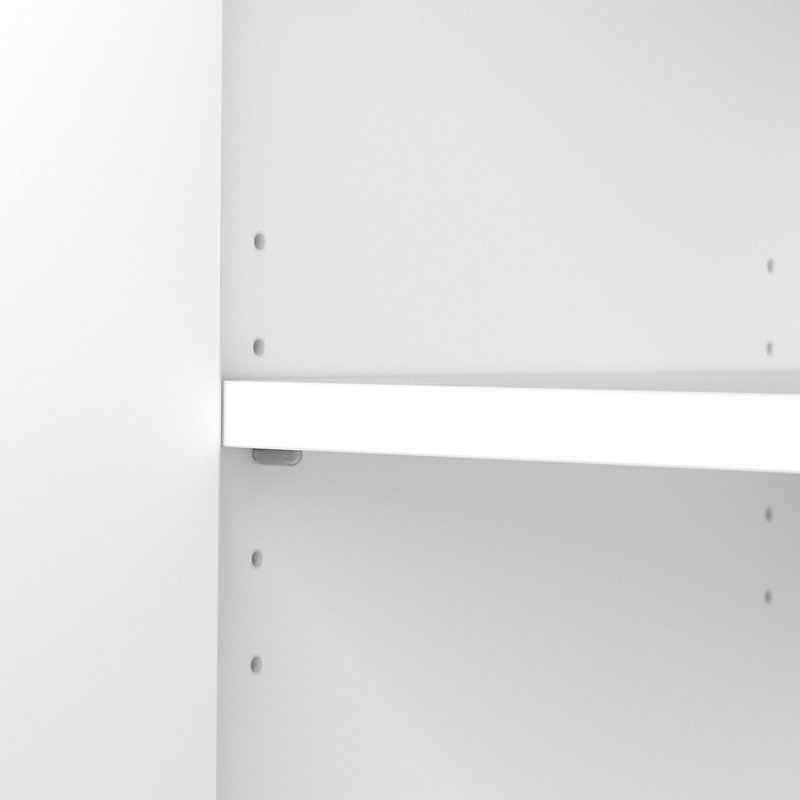 Grande bibliothèque hybride Bush Business Furniture, Blanc
