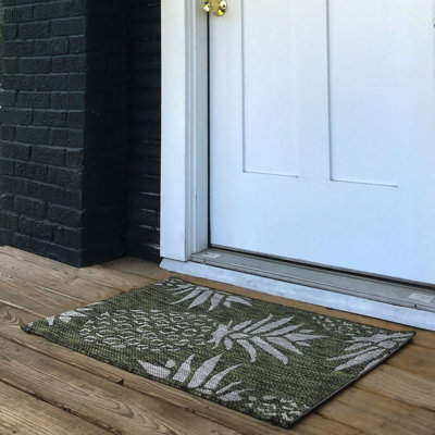 Tapis intérieur / extérieur tissé à la machine Gunn Ikat