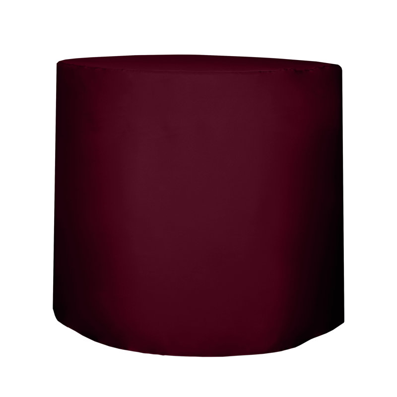 Javin Solid Color Round Tablecloth, Brick Rust Red, 5