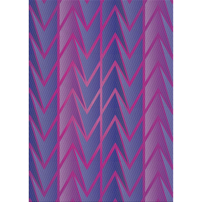 Tapis rose en laine touffeté à la main Gatto