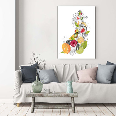 Fruit And Ice - Wrapped Canvas Print