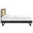 Kelsea Cane and Wood Platform Bed with Angular Legs-1082311697-1082311701