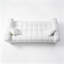 Canapé compressé Marshmallow Cloud, 261 cm (102,7 po) avec 2 coussins, revêtement bouclé doux, aucun assemblage requis, pour salon, chambre, appartement-851014880