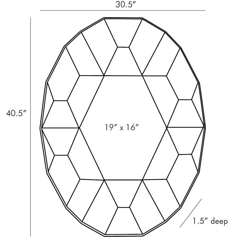 Callen Flat Metal Wall Mirror