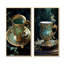 Élégance sophistiquée thé Élégance - ensemble de 2 impressions murales de verres-864467190-864467186