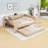 Full Size Velvet Upholstered Daybed with Built-In Twin Trundle, Desk, Shelves, Outlets and USB Ports-773940351