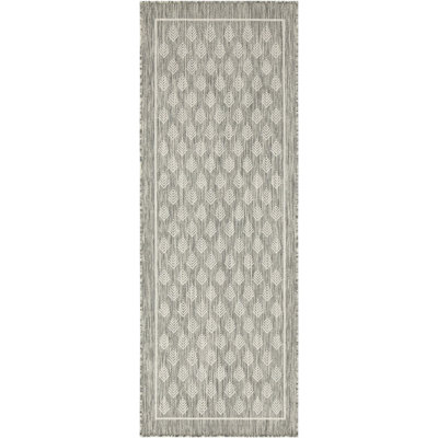 5 pi 3 po X 7 pi Tapis argenté - fabriqué en polypropylène, teint, intérieur et extérieur pour patio et terrasse, intérieur / extérieur
