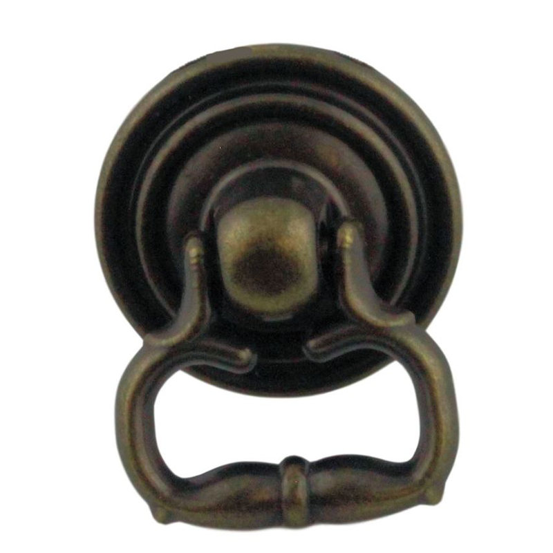 (Paquet de 5) Petite poignée de boîte à bijoux en laiton antique de 1 pouce