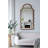 Pine Wood Curved Wall Mirror