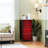 4 Drawer Dresser for Bedroom, Narrow Chest of Drawers, Wooden Top and Study Iron Frame 18"x37.5"-(WxH)