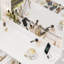 Ensemble de meuble-lavabo blanc 35 po avec coiffeuse, miroir à intensité variable 3 couleurs et station de charge, table de maquillage moderne avec tiroirs et armoire d'appoint-1557201007