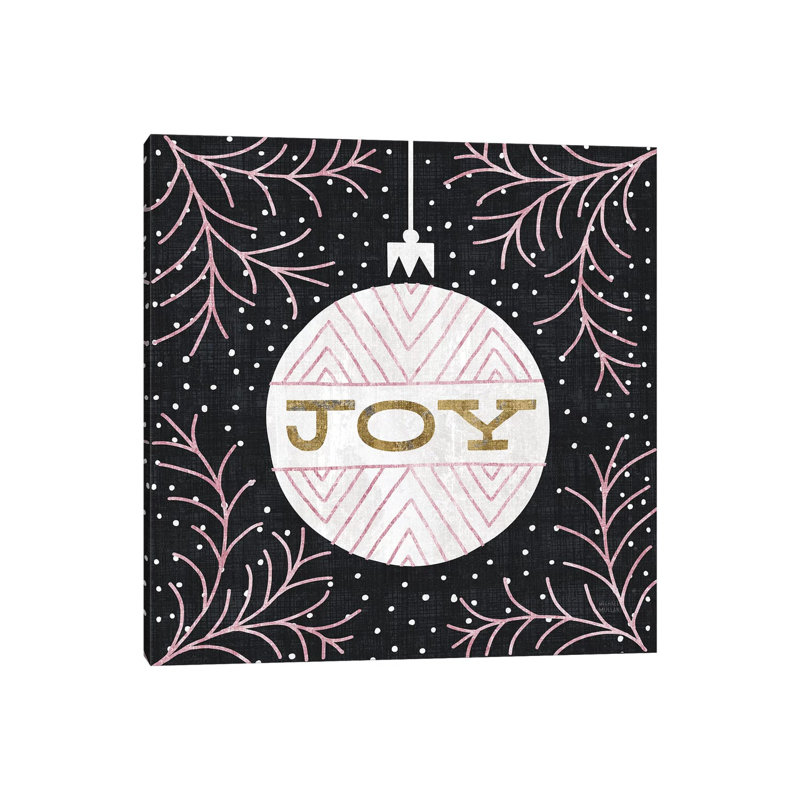 Jolly Holiday Ornaments Joy Metallic by Michael Mullan - Wrapped Canvas Gallery-Wrapped Canvas Giclée