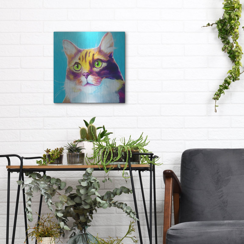 «Cat - Willow» par Dawg Painter, H 12 po x l 12 po