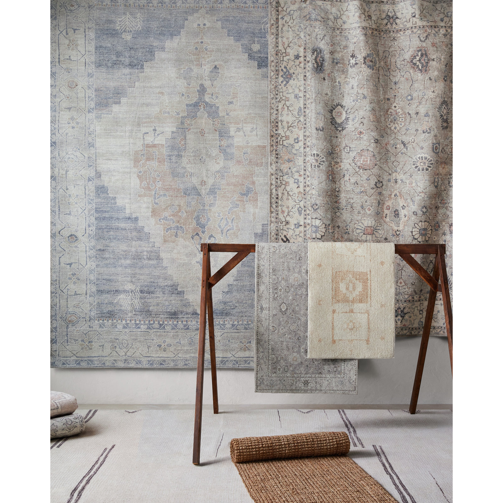 Becki Owens x Livabliss Solana Charcoal Beige Rug, Rectangle 5'3" x 7'