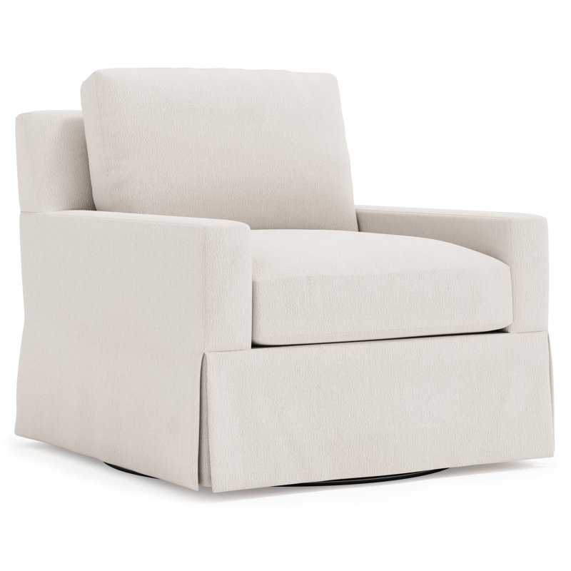 Fauteuil pivotant en tissu Sutton - Sur mesure, 5555-010