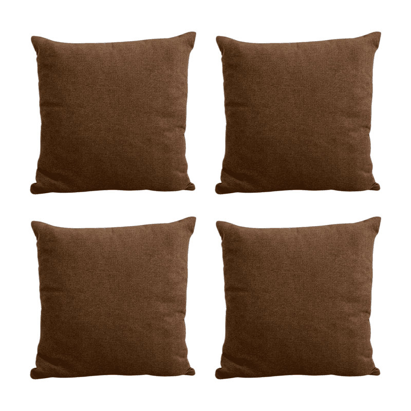 Ruthelle Brown Square Throw Pillow Cover