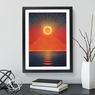Unusual Abstract Ocean Sunset - Wall Art