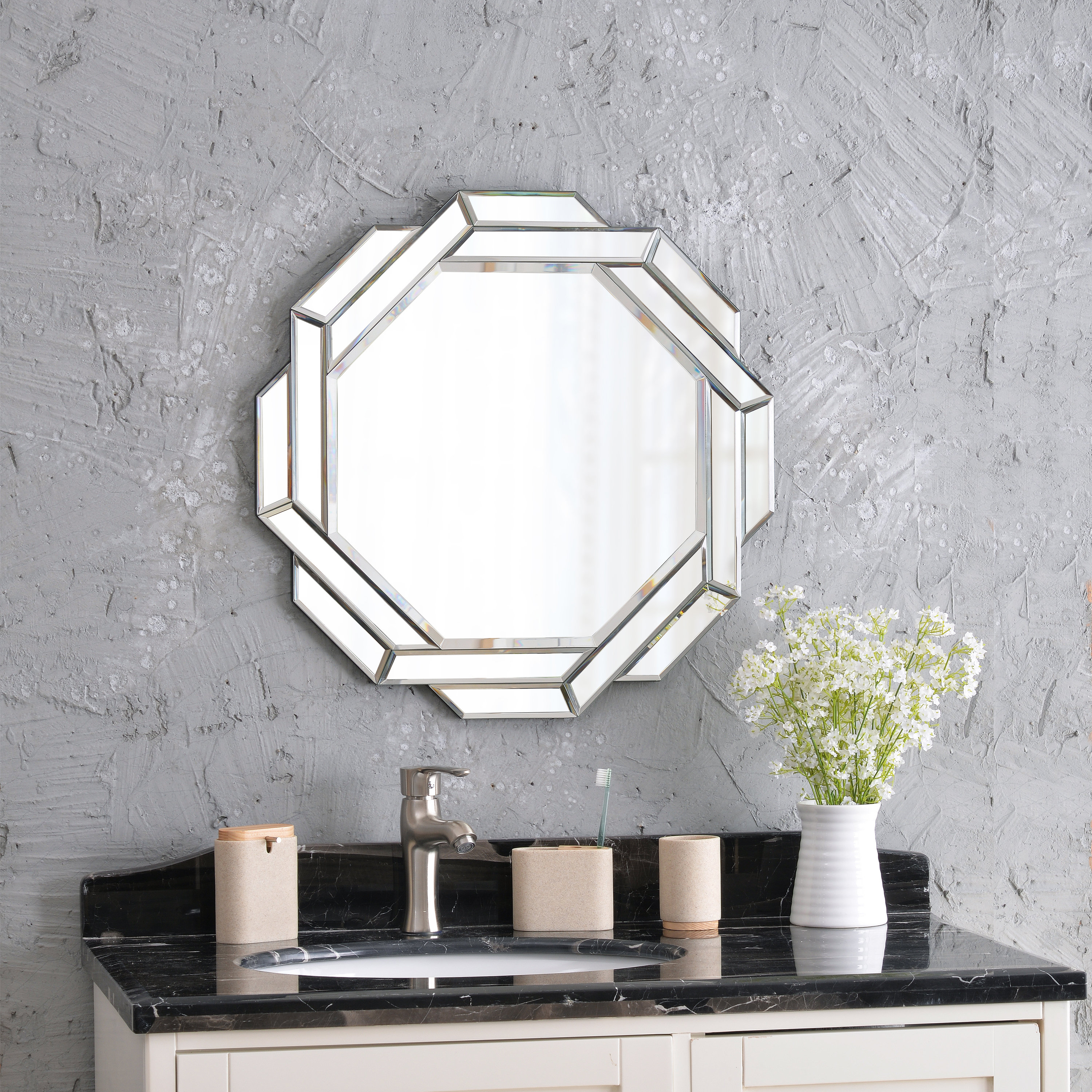 Birch Lane Daughtrey Glass Round Wall Mirror & Reviews - Wayfair