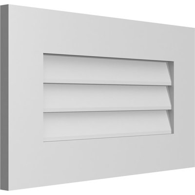 Vent à pignon rectangulaire en uréthane non-fonctionnel