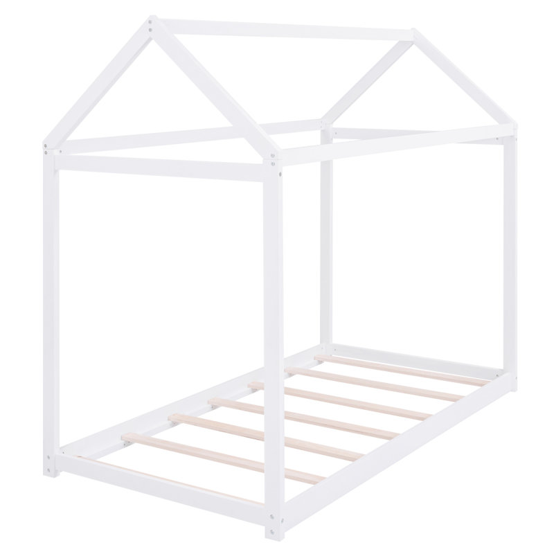 Mobilier de chambre à coucher moderne en bois pour lit simple, White