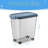 17.54"H 8 Gallon Pet Food Storage Container(Blue)
