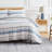Coastal Stripes Down Alternative Oversized Comforter Set with Shams by Southshore Fine Linens-1154239114-1154239119