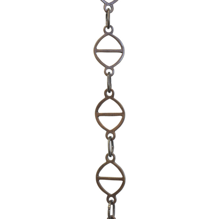 Geometric Motif Link Welded Chandelier Chain or Chain Break