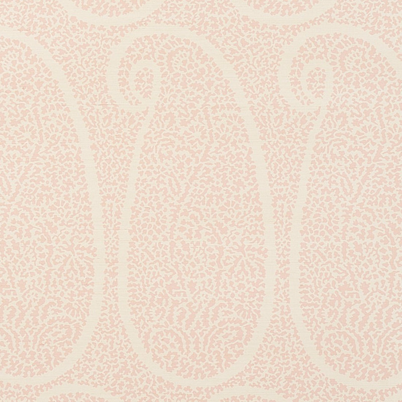 Ambala Paisley Sisal Wallpaper, Blush