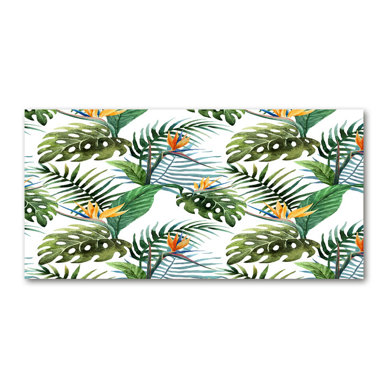 Tropical Flowers - Wrapped Canvas Print