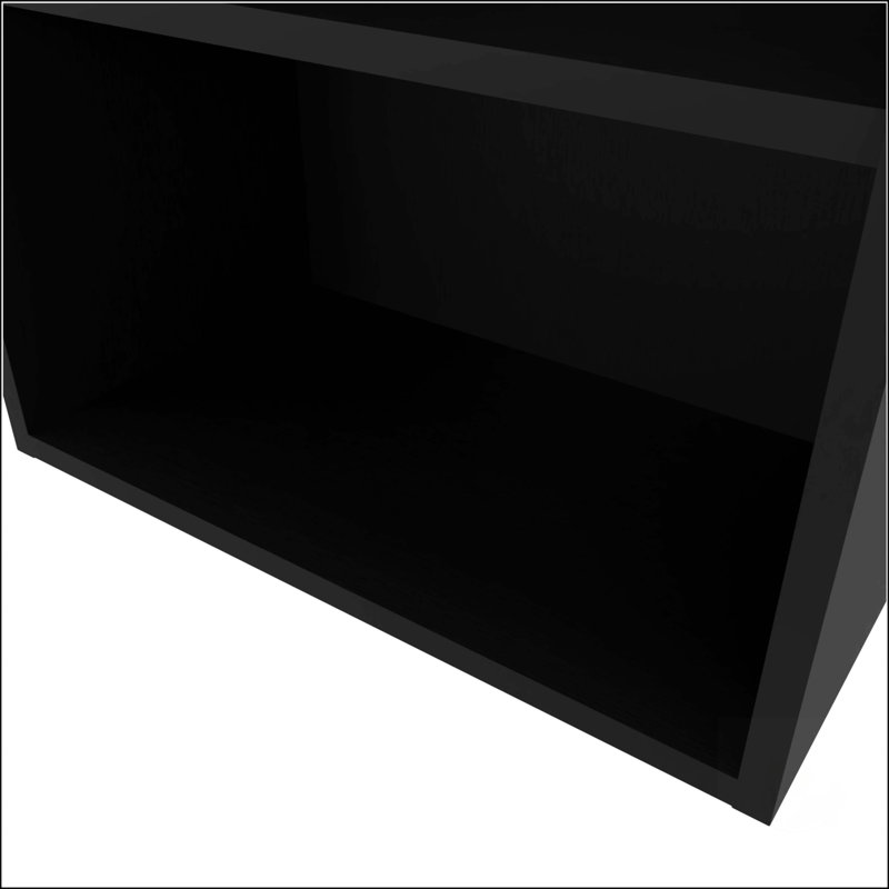 Armoire murale noire, H 36 po x l 21 po x P 12 po, Noir