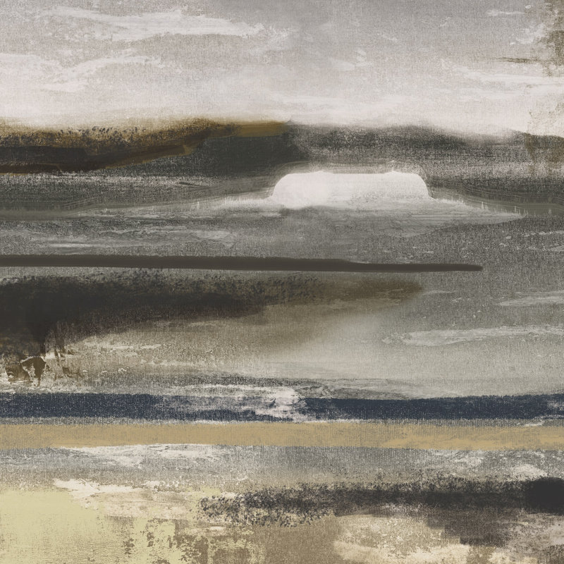 Abstract Landscape Dull - Wrapped Canvas Painting, 30cm H x 30cm W x 3.8cm D