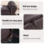 Élégant banc de rangement rembourré avec accoudoirs roulés et coutures élégantes-312307707