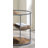 Round End Table with Three Shelves
