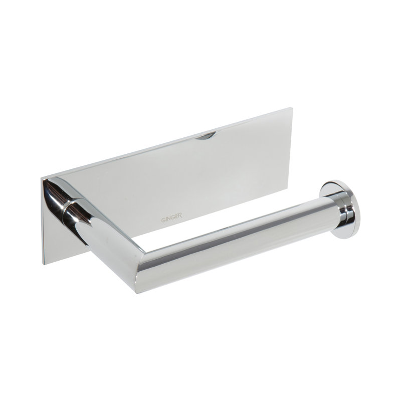 Surface Open on Right Toilet Paper Holder, Polished Chrome