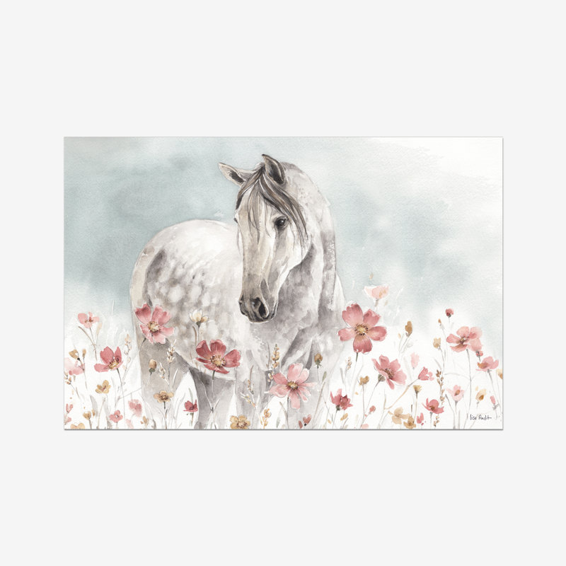 Wild Horses I by Lisa Audit - Painting, 20cm H x 30cm W x 3.8cm D, Wrapped Canvas