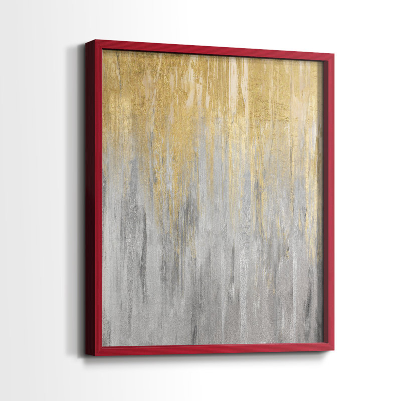 «Early Morning Catskill Forest», reproduction encadrée - bois massif, H 15 po x l 12 po, Rouge