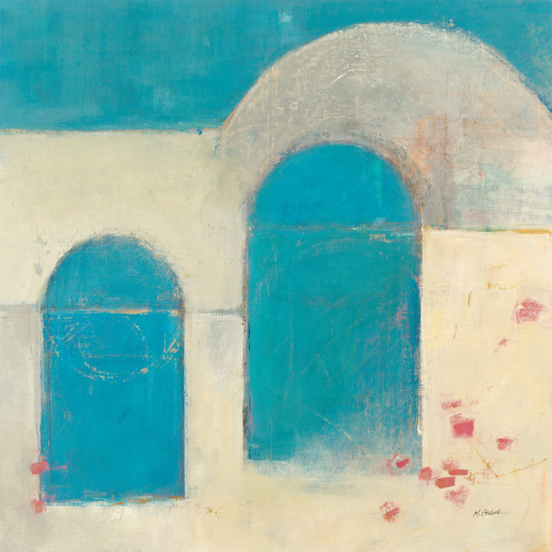" Sibari Neutral " by Mike Schick, 12"H x 12"W x 1.25" D, No, Wrapped Canvas