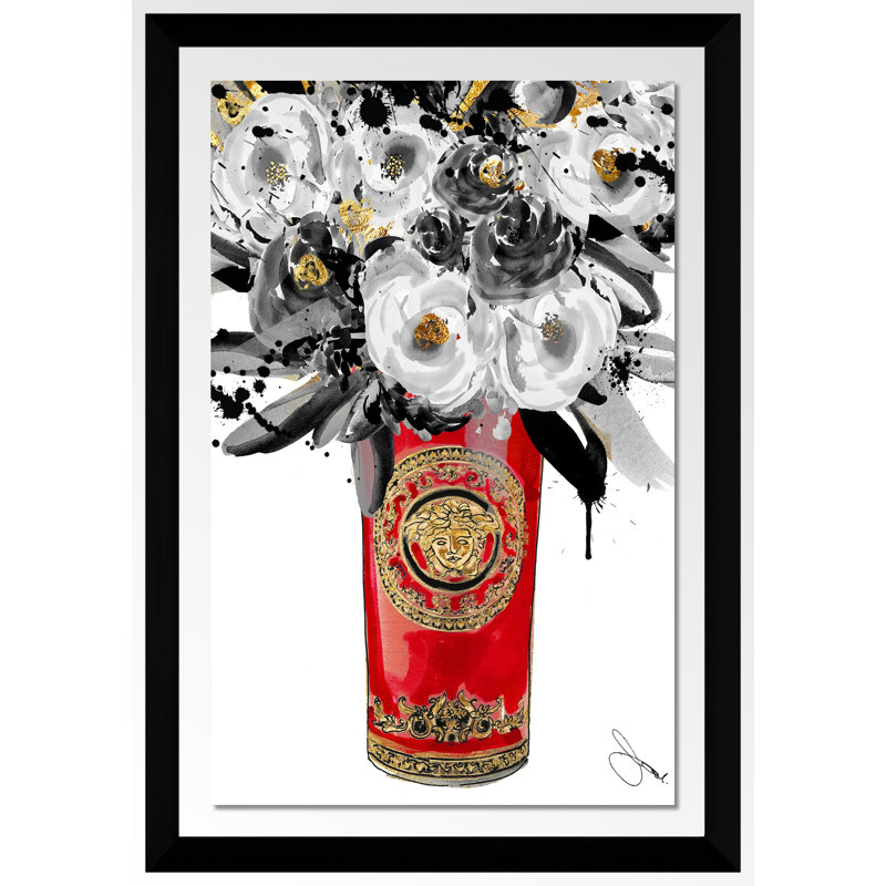 «A Touch of Color», reproduction sur toile, H 39,5 po x l 27,5 po x P 0,75 po, Cadre noir