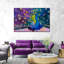 Paon éblouissant sur toile-741558390