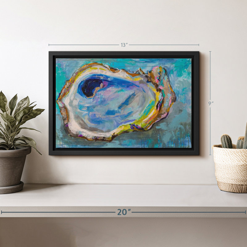 Animal «Oyster Two Canvas Print», H 9 po x l 13 po